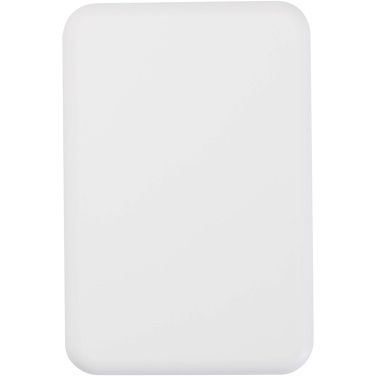 Logotrade logo dāvanas foto: Acrab 5000 mAh 15 W magnētiskā bezvadu pārnēsājamā uzlādes ierīce ar 20 W strāvas padevi - izgatavota no pārstrādātas plastmasas